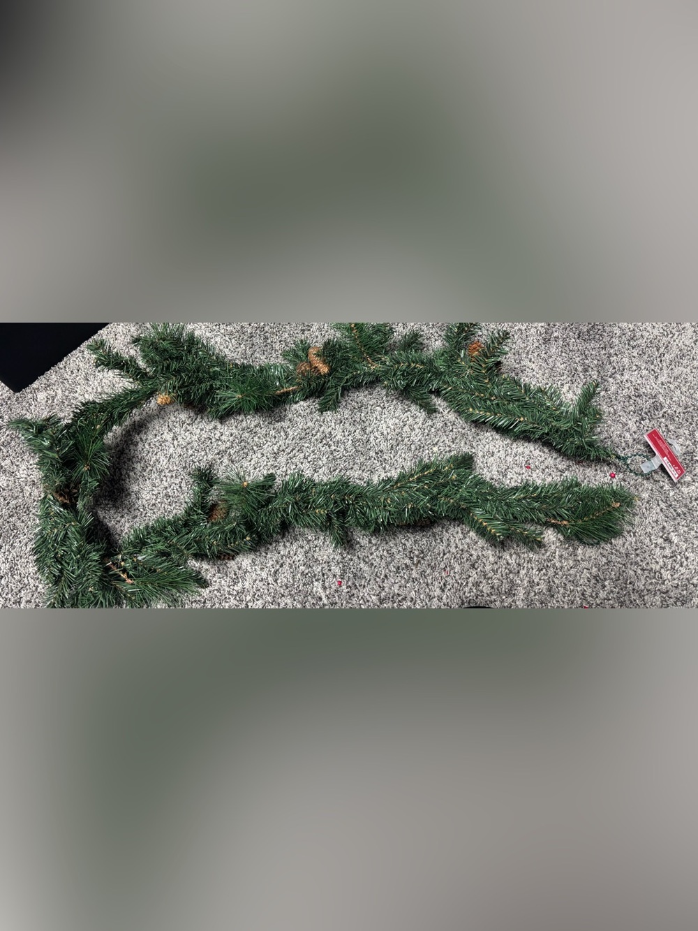 Ashland Green Pine Garland with Brown Pinecones